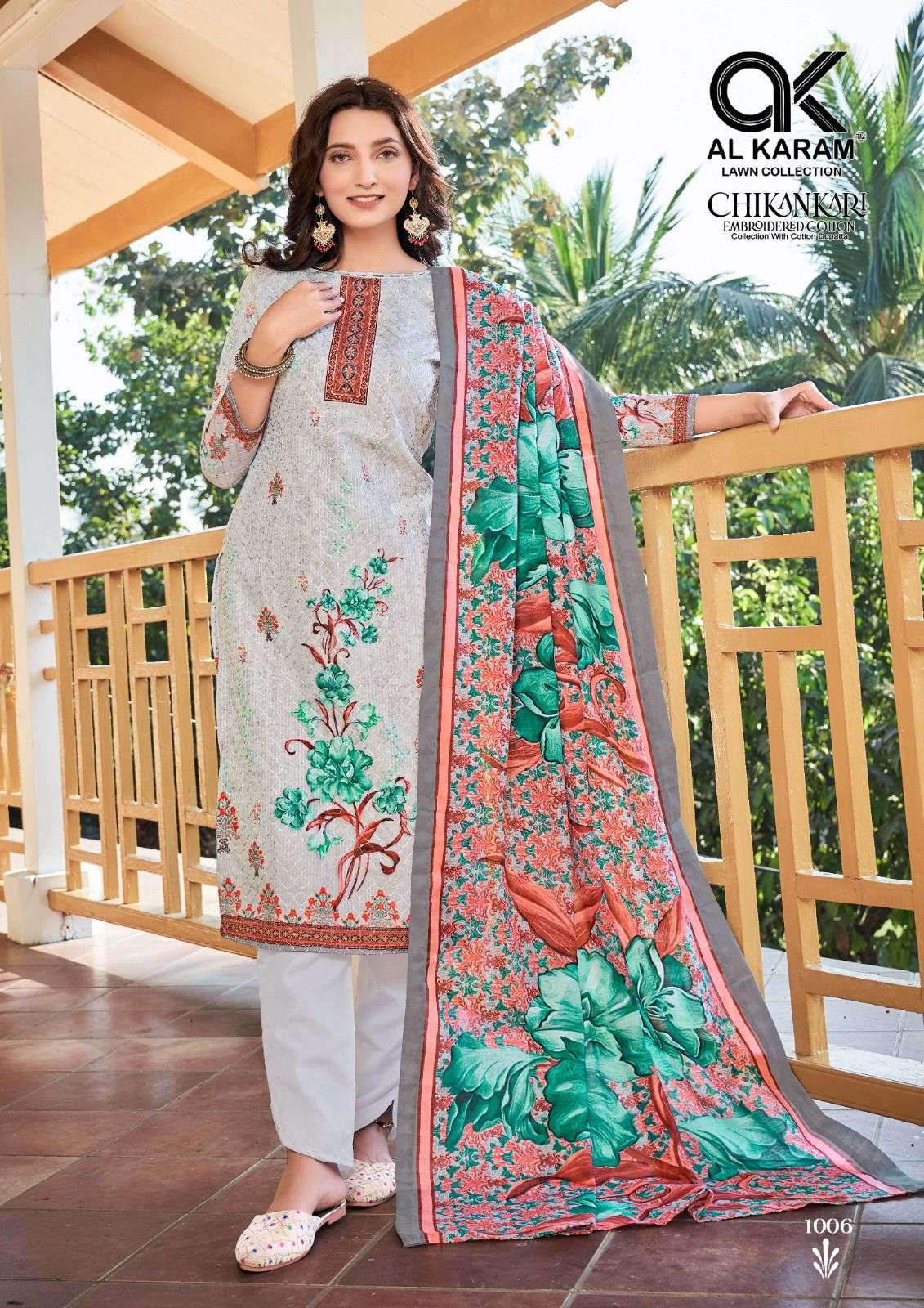 AL KARAM CHIKANKARI EMBROIDERED COTTON COLLECTION