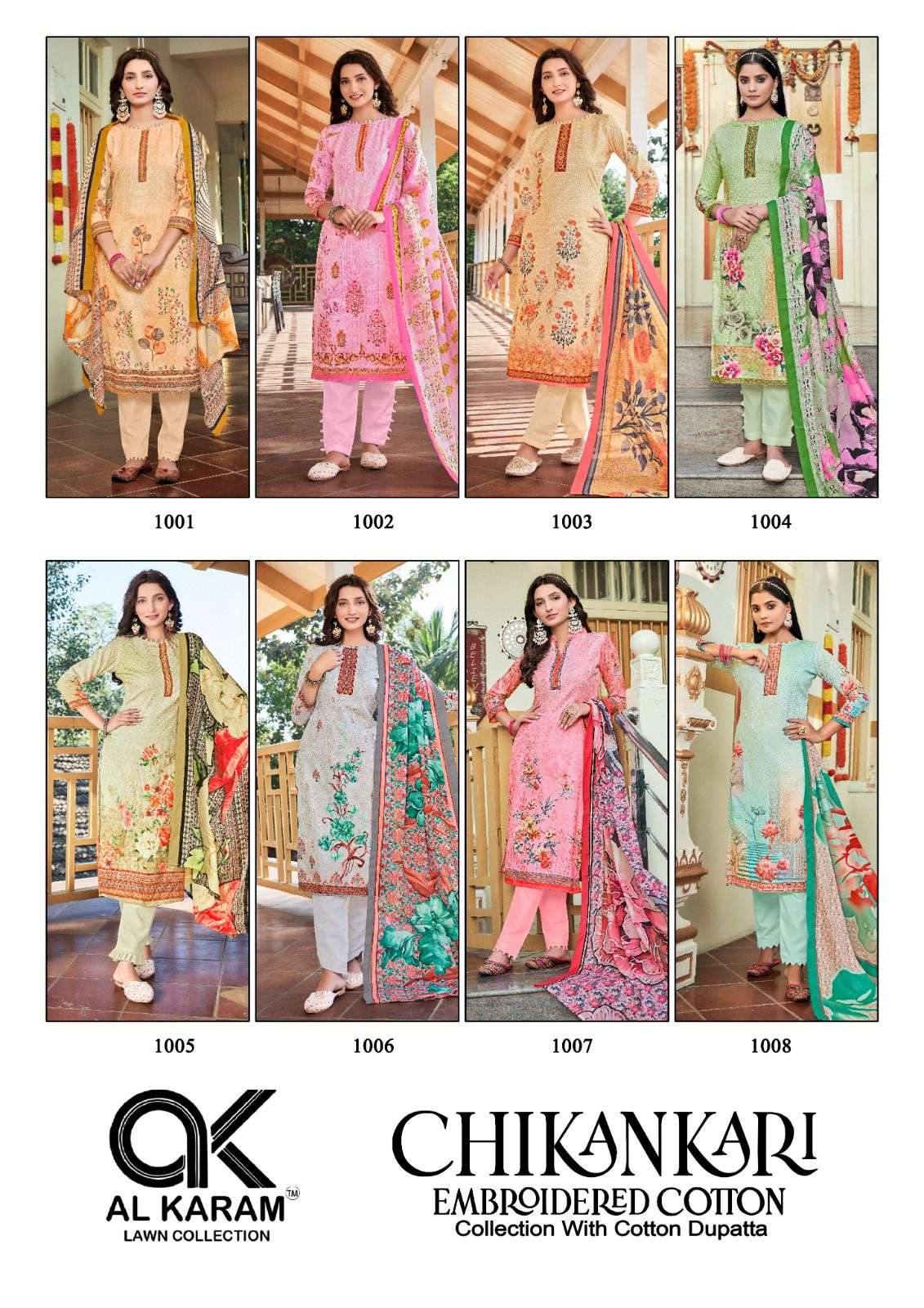 AL KARAM CHIKANKARI EMBROIDERED COTTON COLLECTION