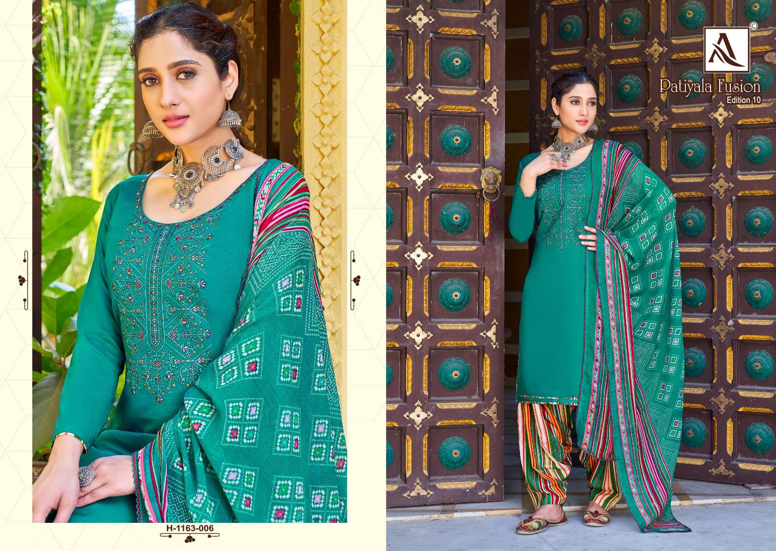 ALOK SUITS PATIYALA FUSION VOL 10 