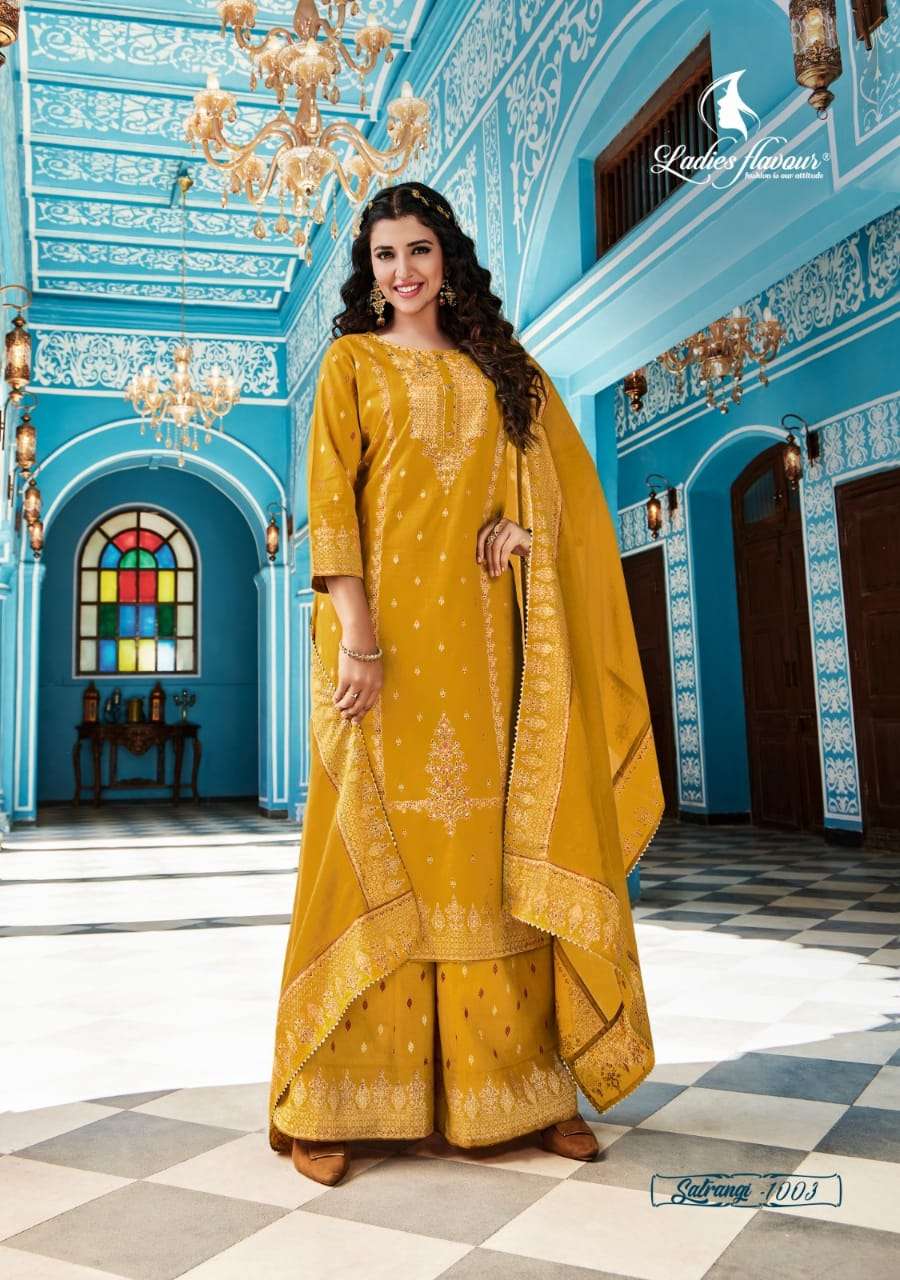 Party Wear Suit Set with Dupatta for Women - Gillori