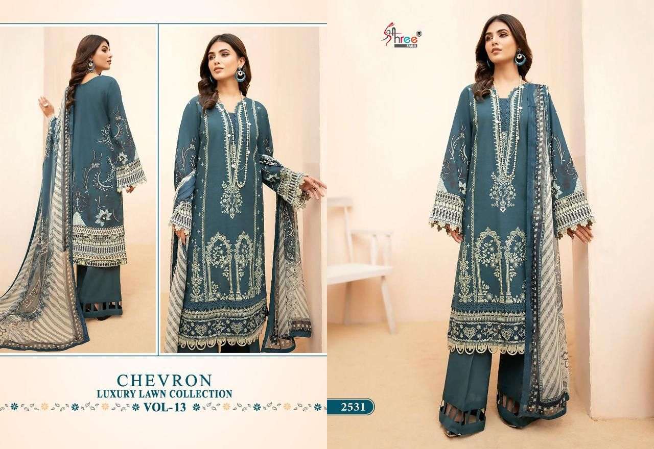 SHREE FAB CHEVRON LUXURY LAWN COLLECTION VOL 13 