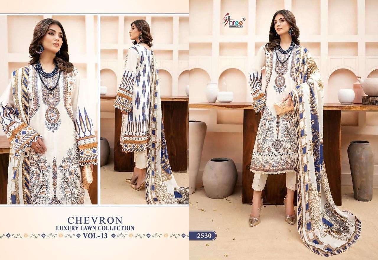 SHREE FAB CHEVRON LUXURY LAWN COLLECTION VOL 13 