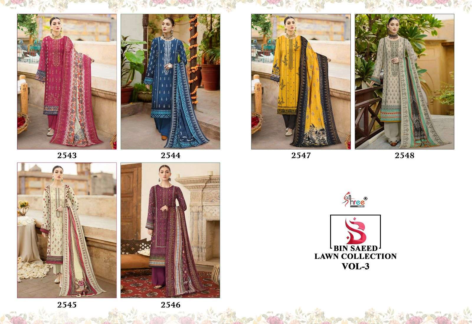 SHREE FABS BIN SAEED LAWN COLLECTION VOL 3 