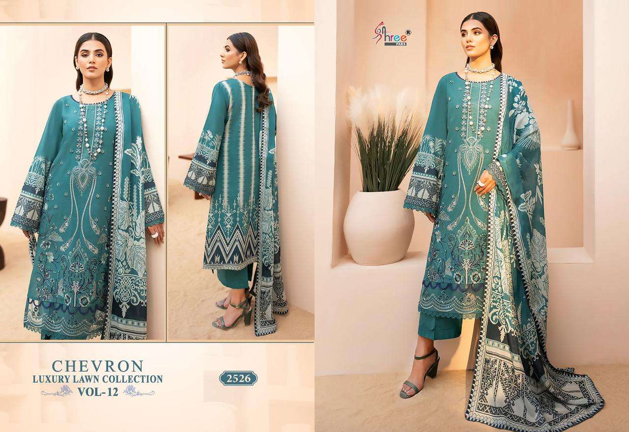 SHREE FABS CHEVRON LUXURY LAWN COLLECTION VOL 12