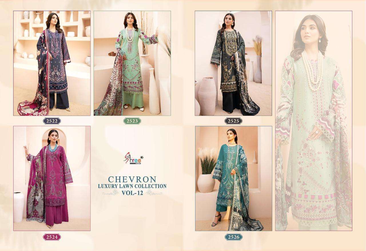 SHREE FABS CHEVRON LUXURY LAWN COLLECTION VOL 12