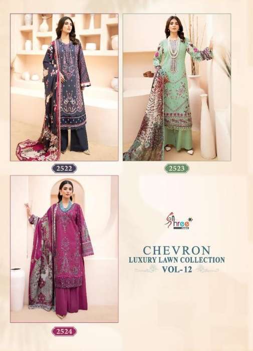 SHREE FABS CHEVRON LUXURY LAWN COLLECTION VOL 12NX