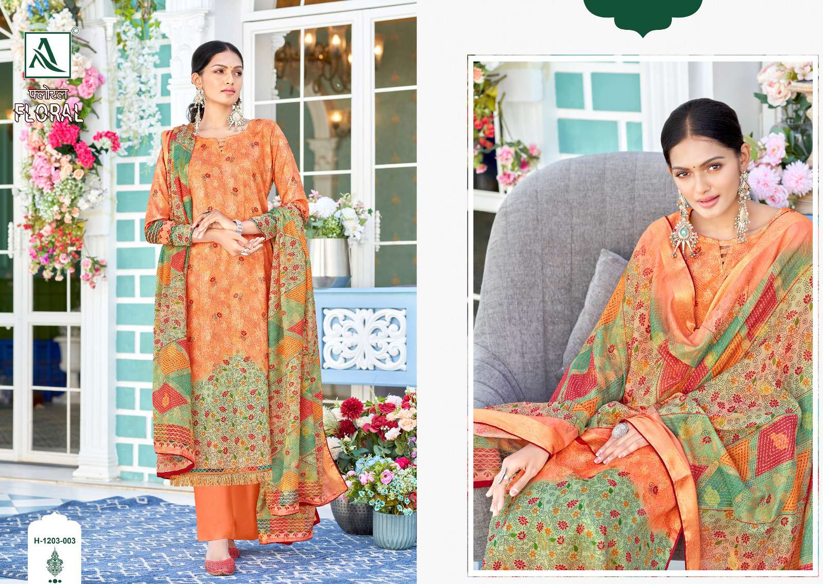 ALOK SUITS FLORAL 