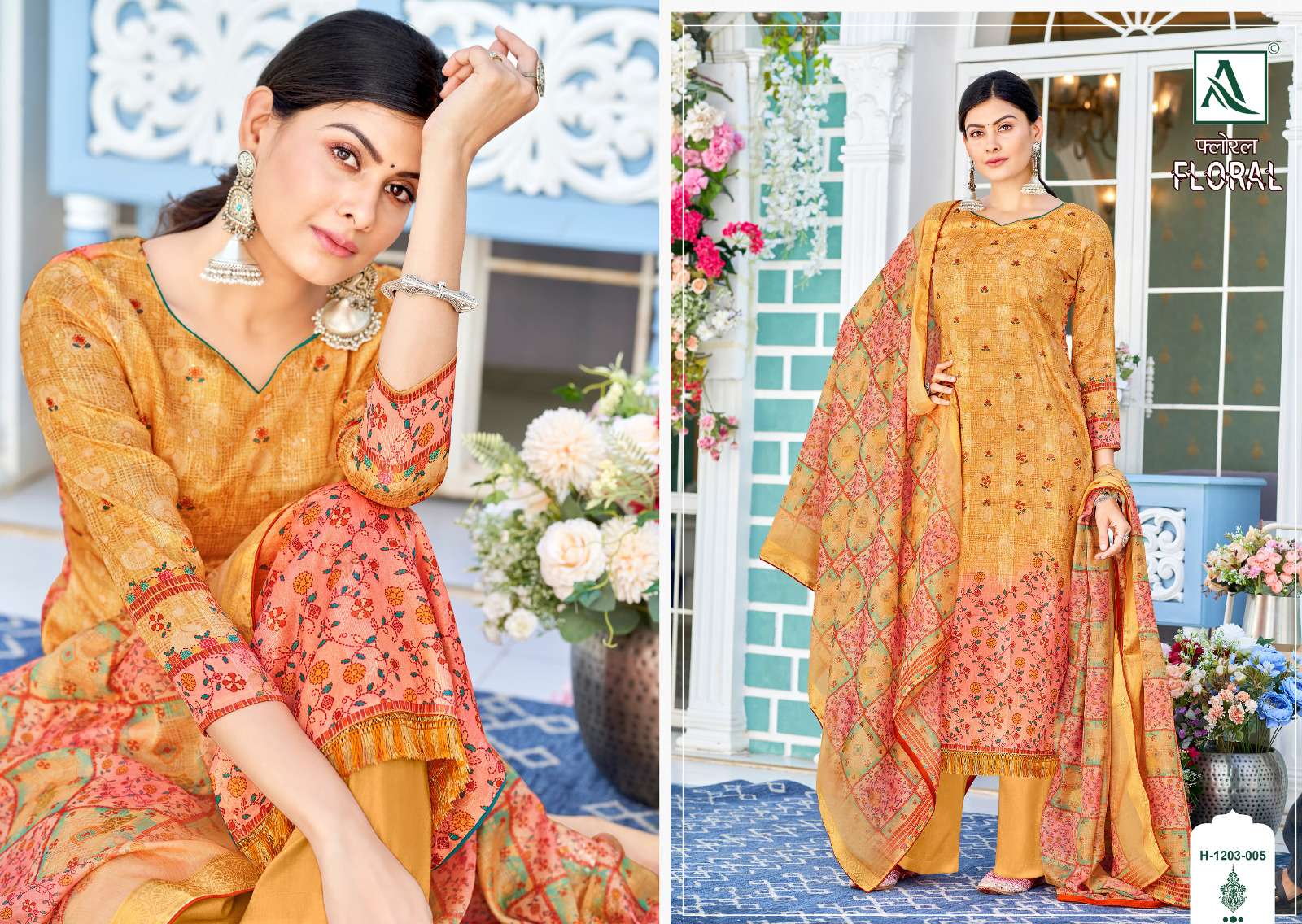 ALOK SUITS FLORAL 