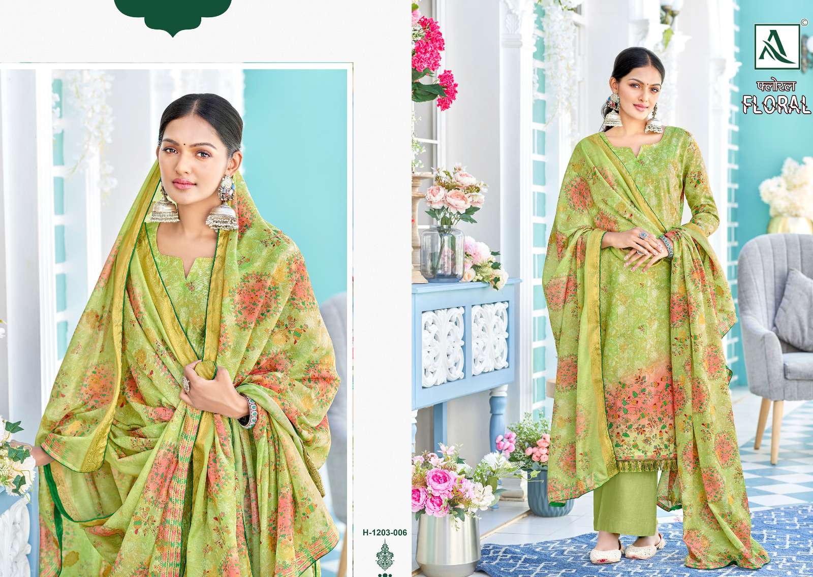 ALOK SUITS FLORAL 