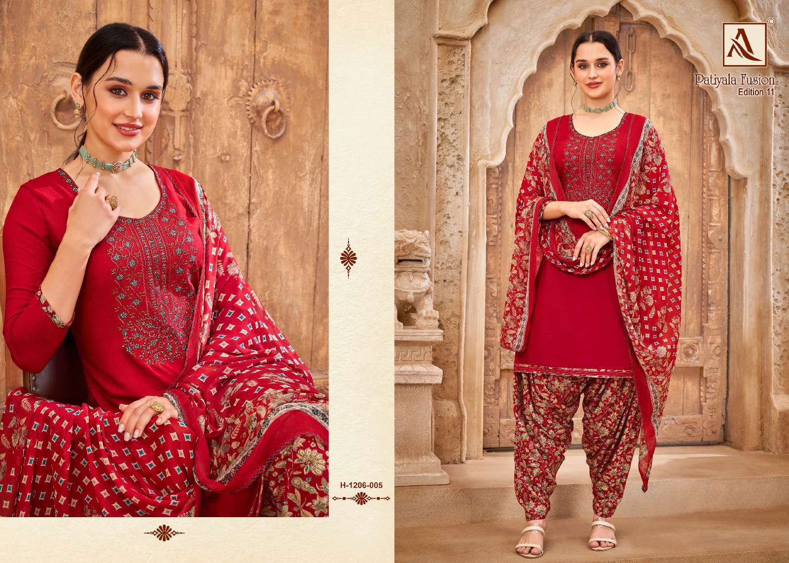 ALOK SUITS PATIYALA FUSION VOL 10 SERIES 2