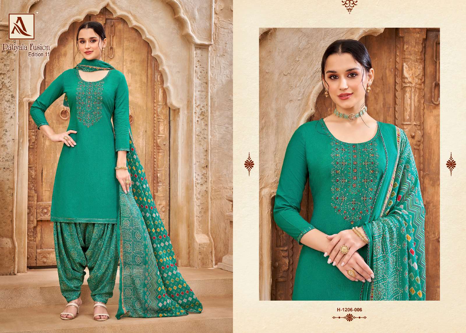ALOK SUITS PATIYALA FUSION VOL 10 SERIES 2