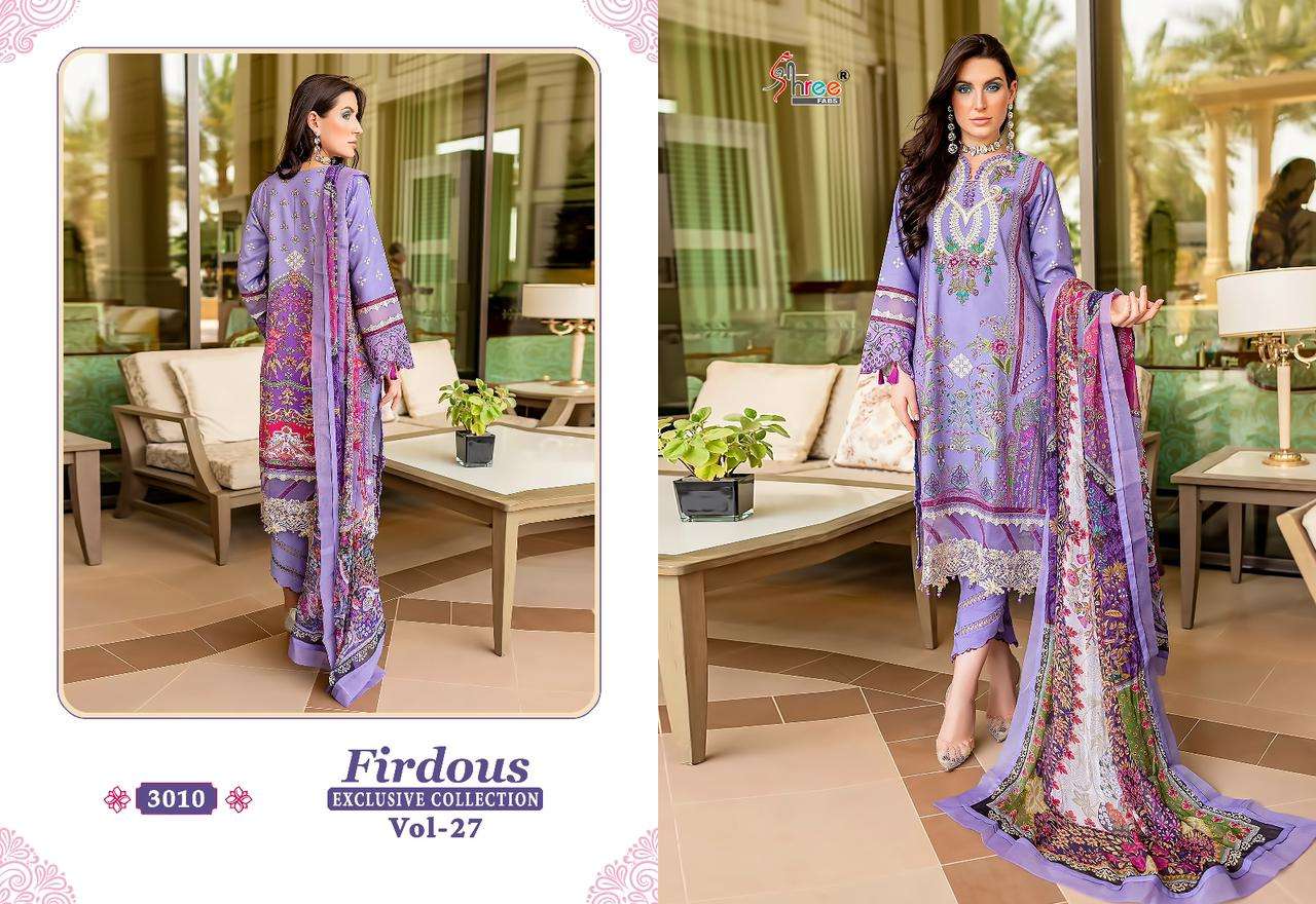 SHREE FABS FIRDOUS EXCLUSIVE COLLECTION VOL 27