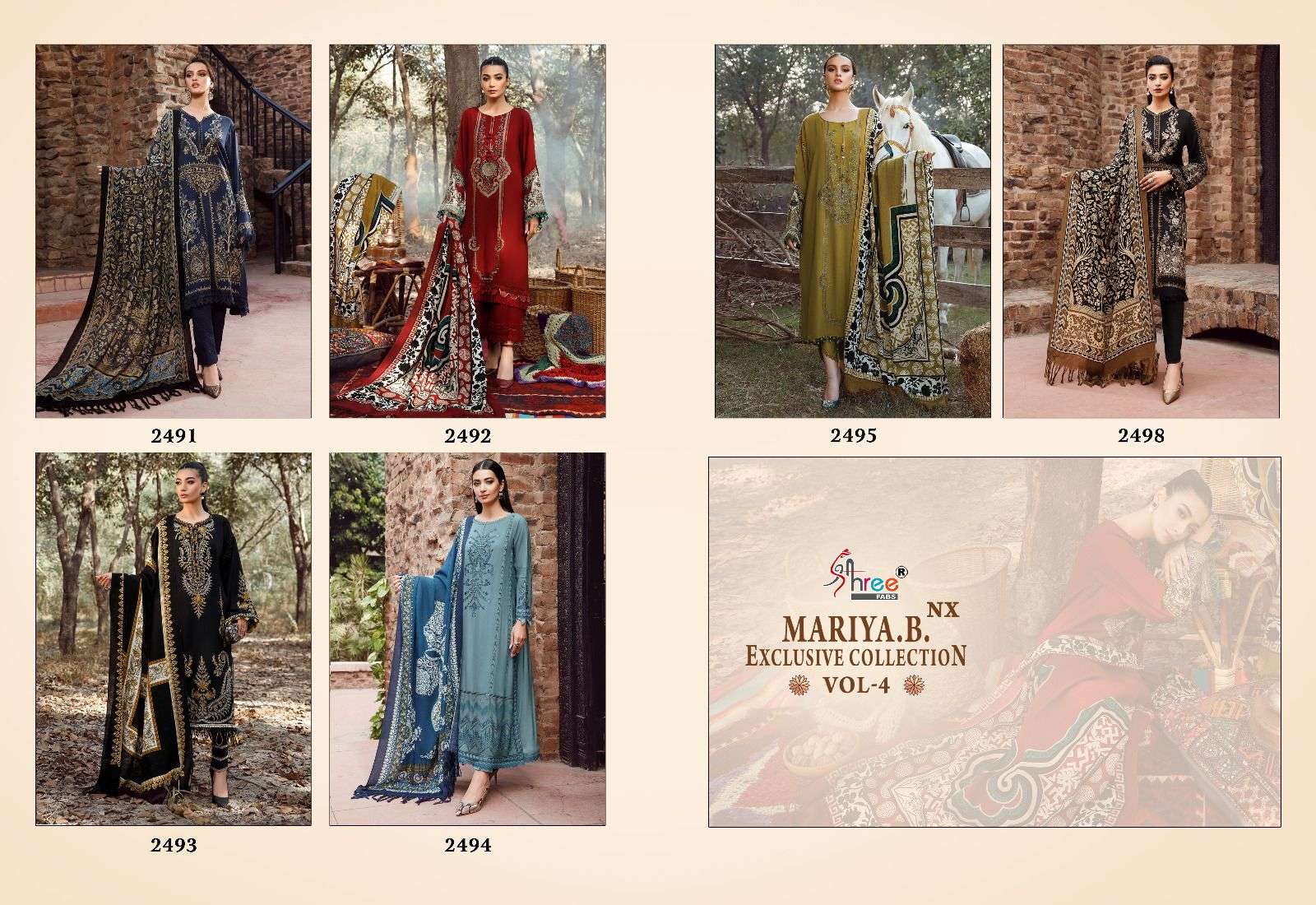 SHREE FABS MARIA B EXCLUSIVE COLLECTION VOL 4 NX