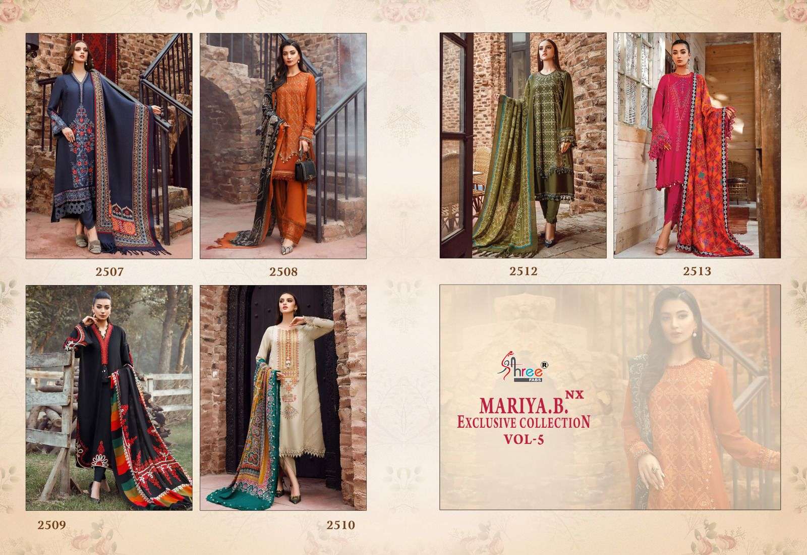 SHREE FABS MARIA B EXCLUSIVE COLLECTION VOL 5 NX 