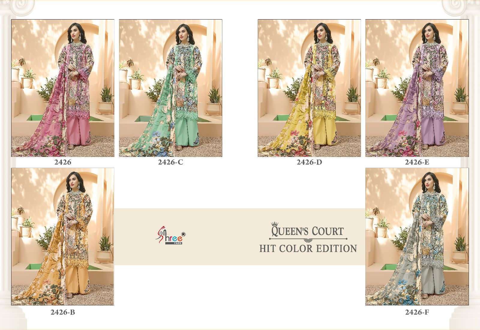 SHREE FABS QUEENS COURT HIT COLOUR EDITION 