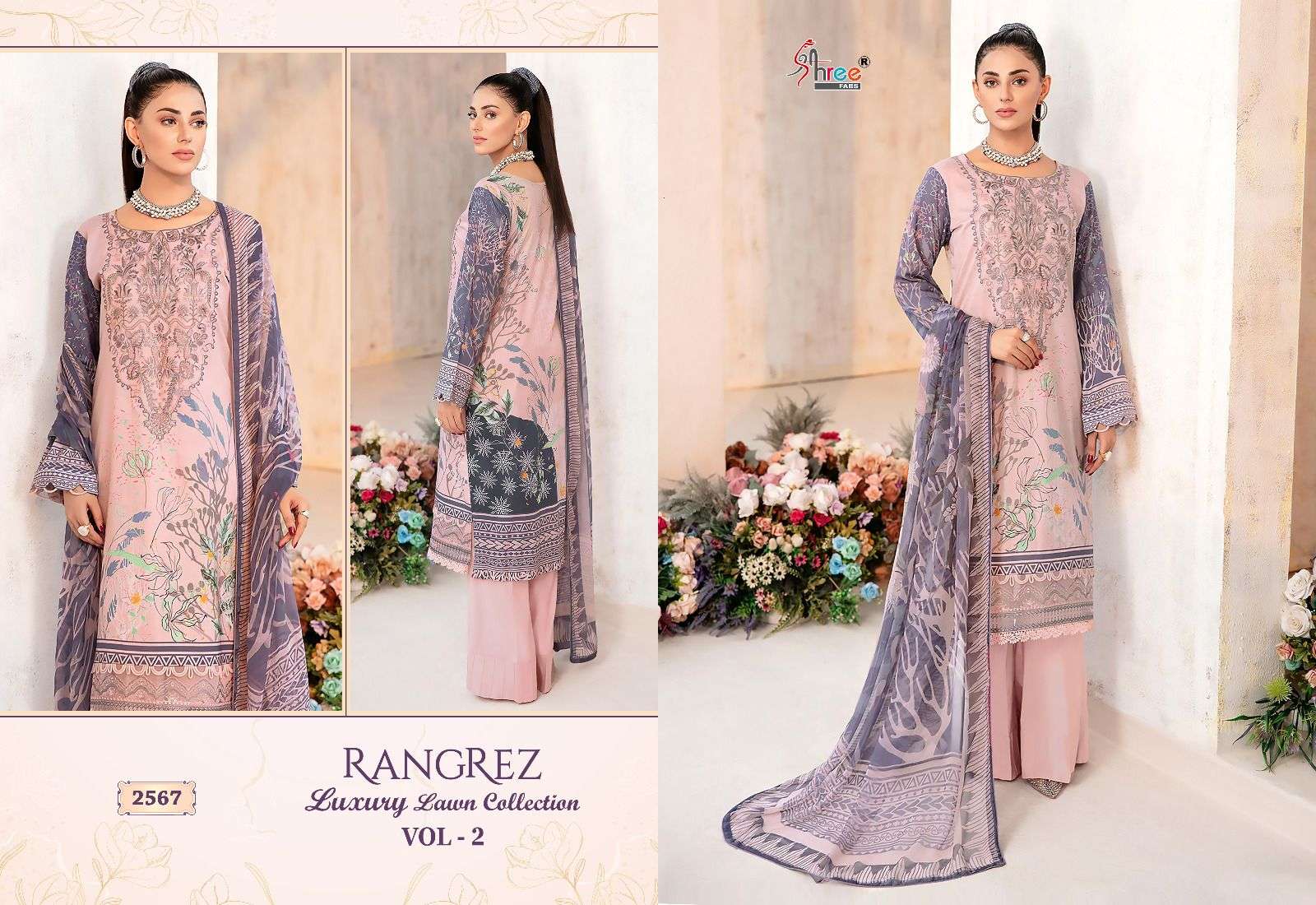 SHREE FABS RANGREZ LUXURY LAWN COLLECTION VOL 2