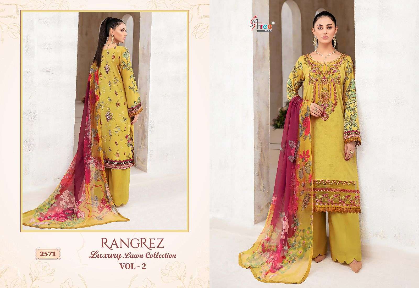 SHREE FABS RANGREZ LUXURY LAWN COLLECTION VOL 2