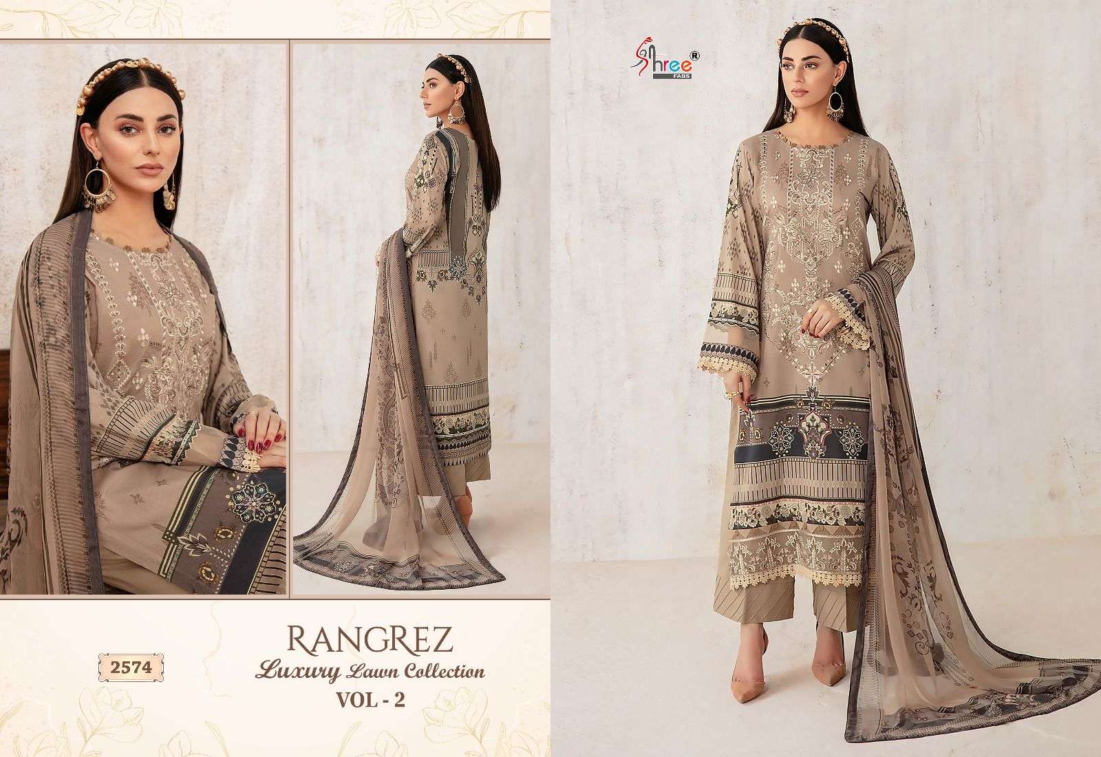 SHREE FABS RANGREZ LUXURY LAWN COLLECTION VOL 2