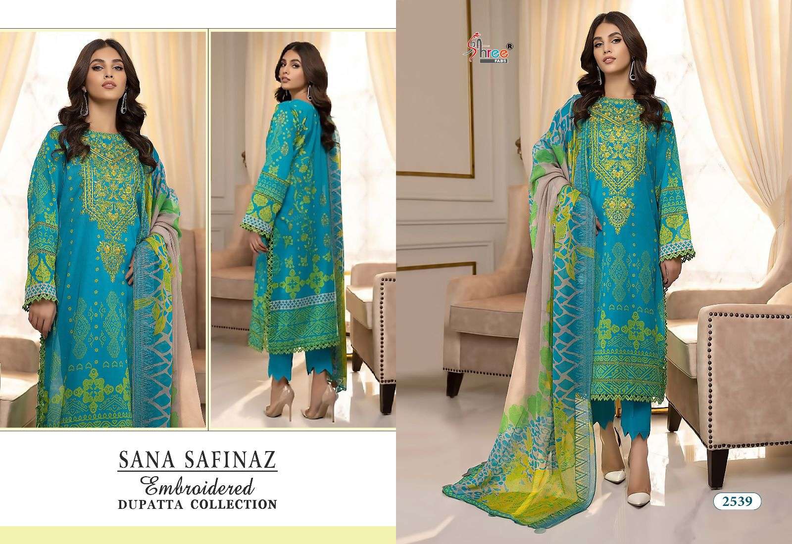 SHREE FABS SANA SAFINAZ EMBROIDERED DUPATTA COLLECTION