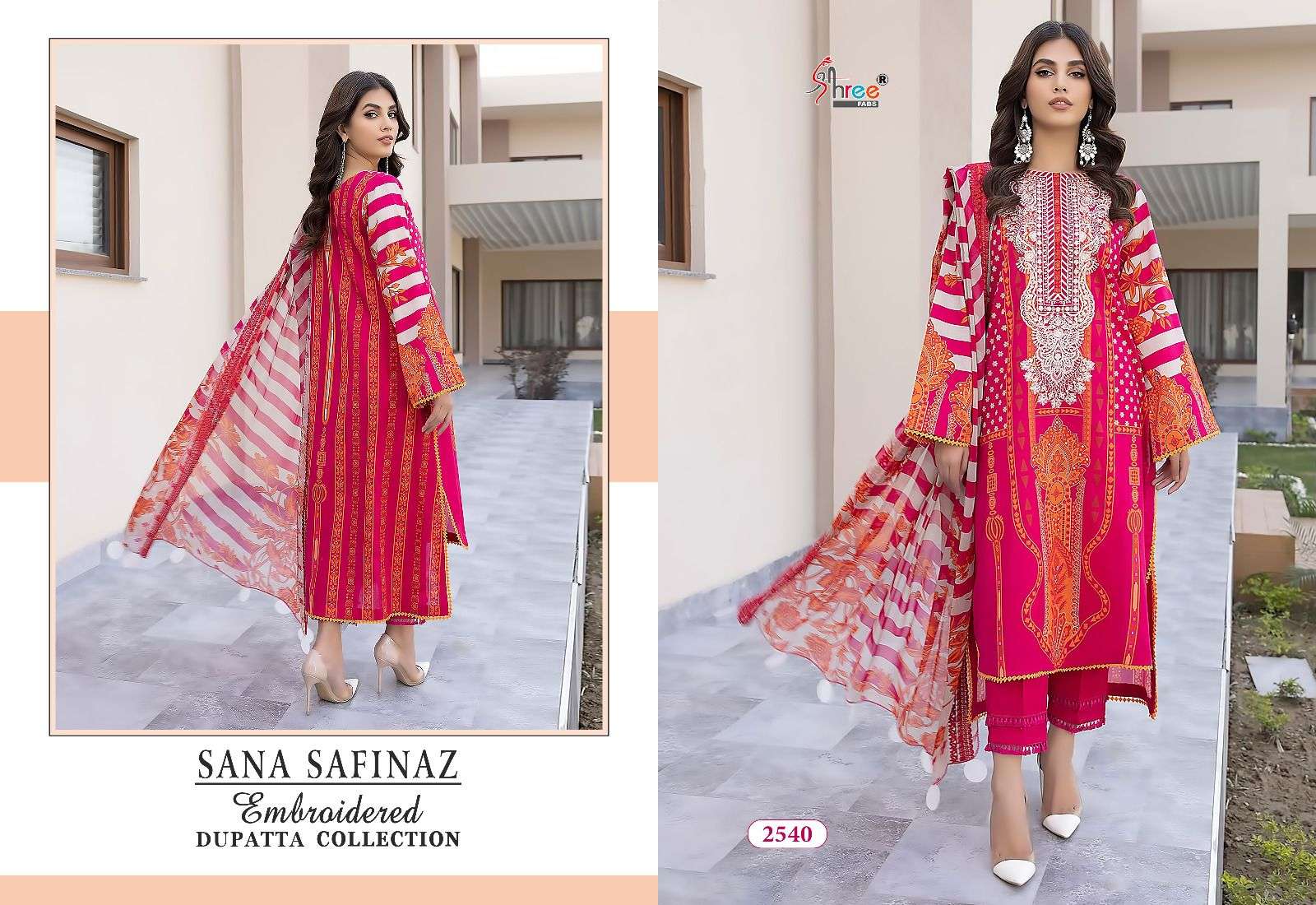 SHREE FABS SANA SAFINAZ EMBROIDERED DUPATTA COLLECTION