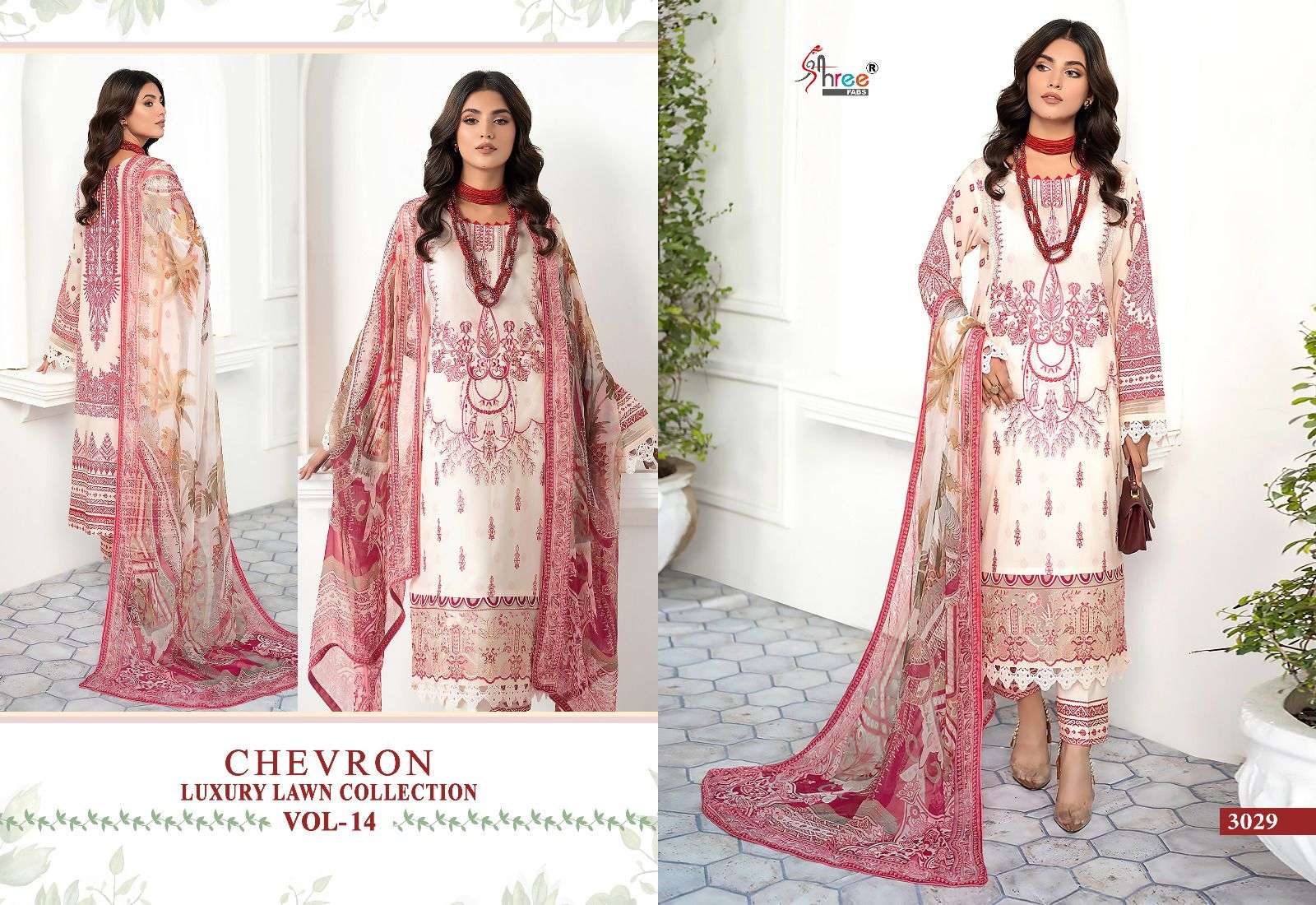 SHREE FABS CHEVRON LUXURY LAWN COLLECTION VOL 14 