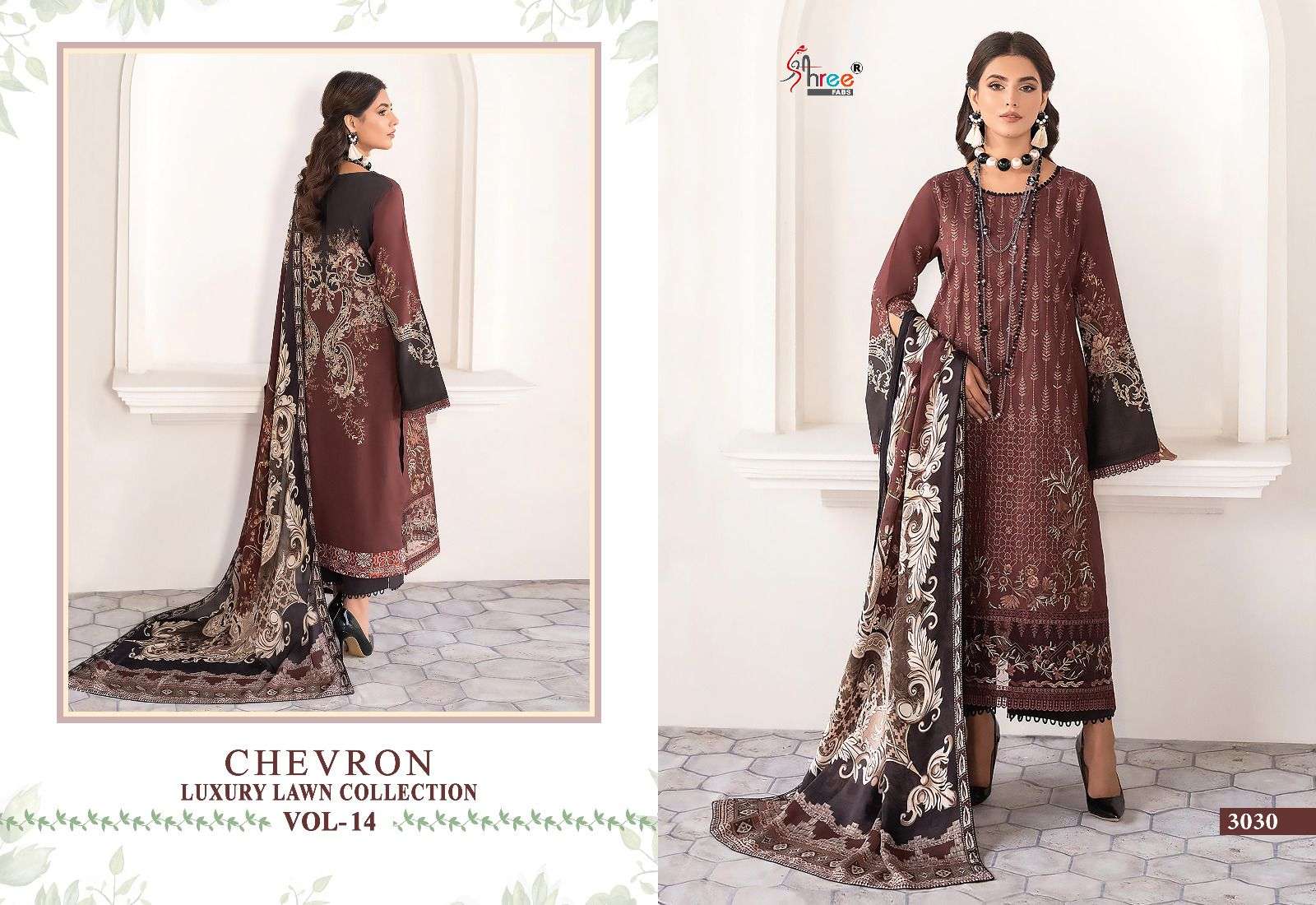 SHREE FABS CHEVRON LUXURY LAWN COLLECTION VOL 14 