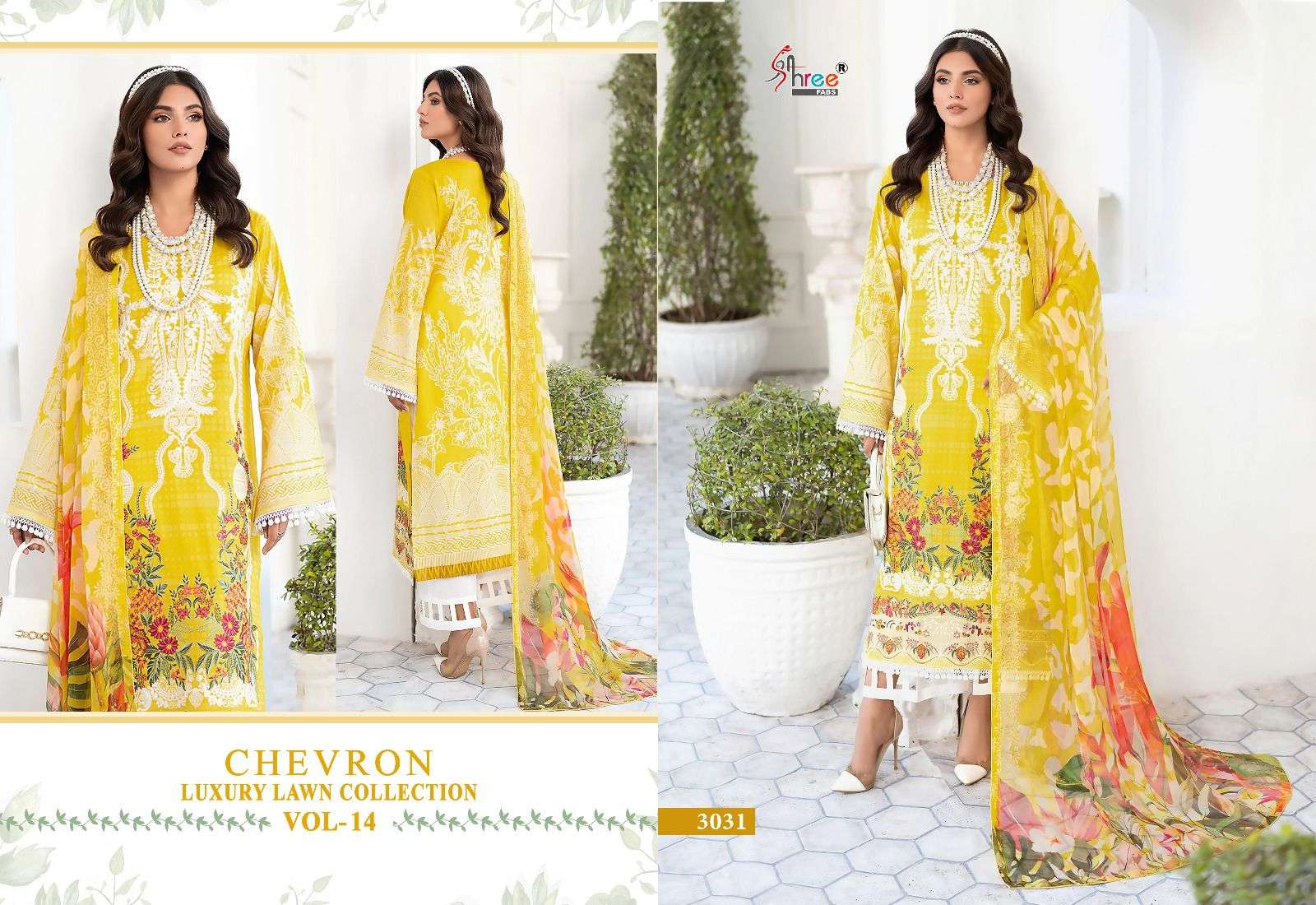 SHREE FABS CHEVRON LUXURY LAWN COLLECTION VOL 14 