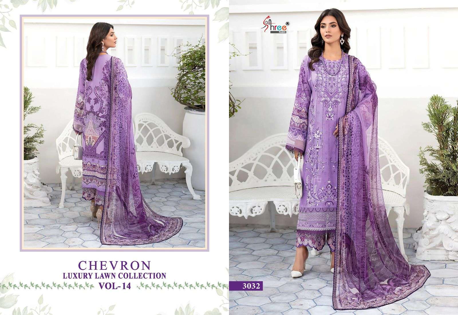 SHREE FABS CHEVRON LUXURY LAWN COLLECTION VOL 14 