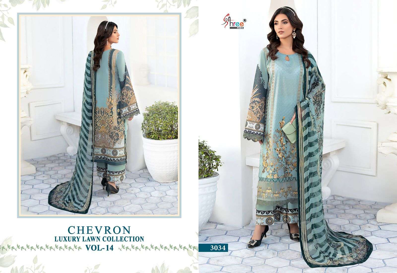 SHREE FABS CHEVRON LUXURY LAWN COLLECTION VOL 14 