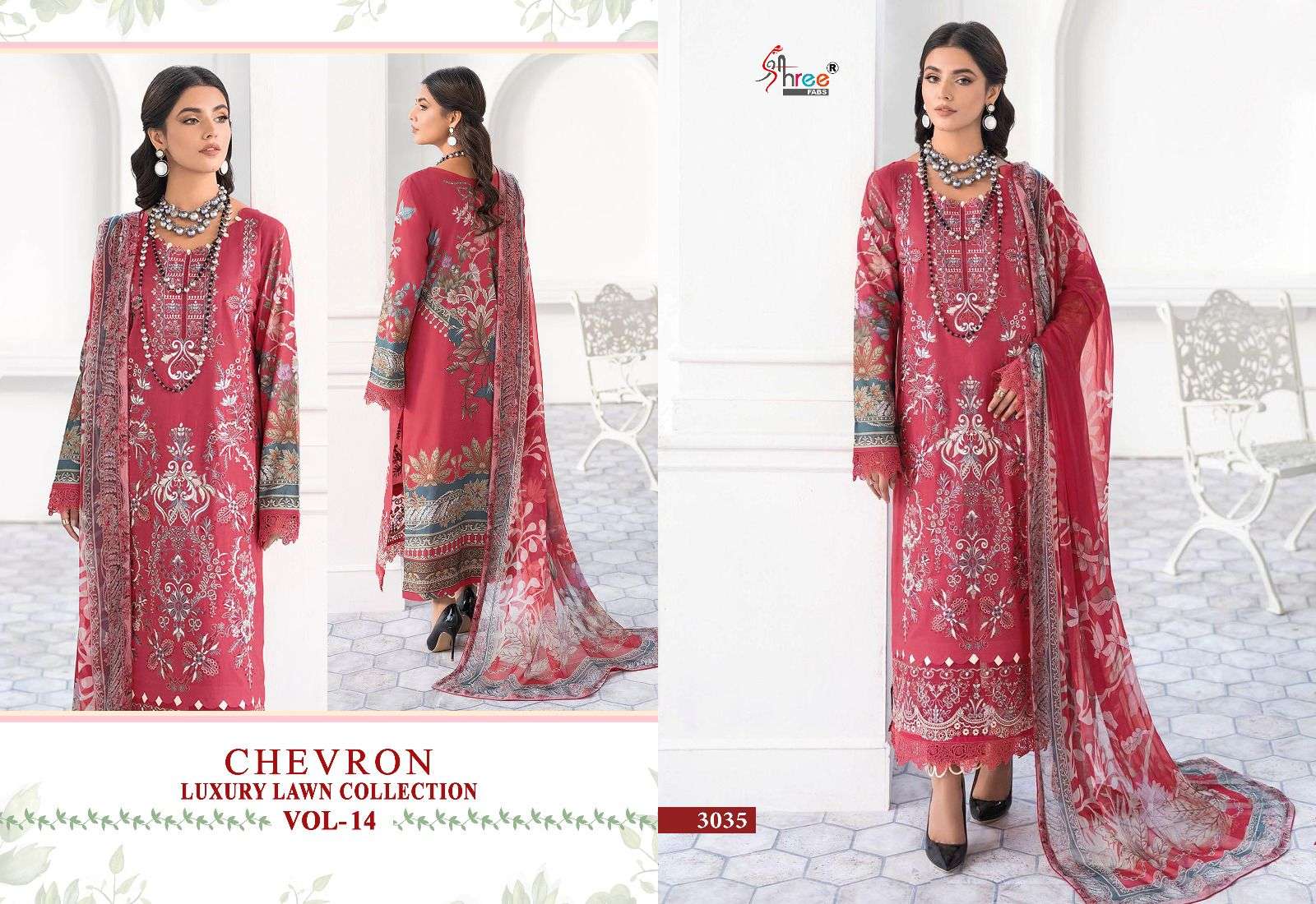 SHREE FABS CHEVRON LUXURY LAWN COLLECTION VOL 14 