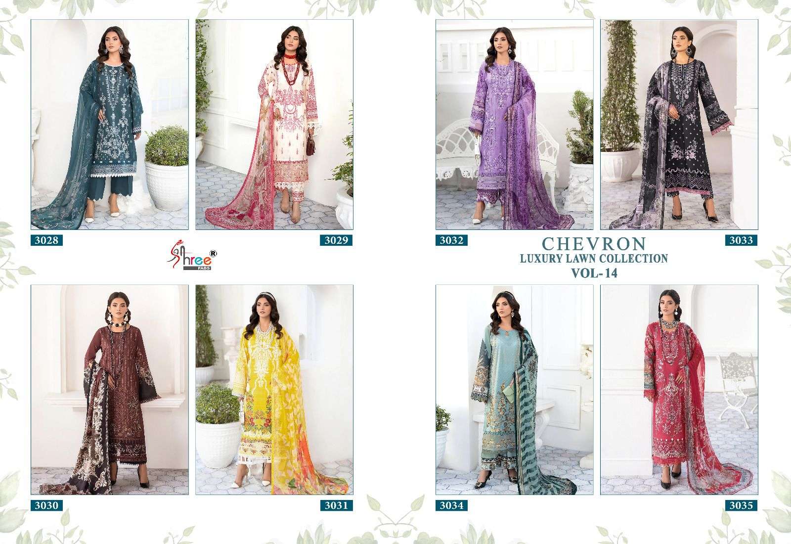 SHREE FABS CHEVRON LUXURY LAWN COLLECTION VOL 14 