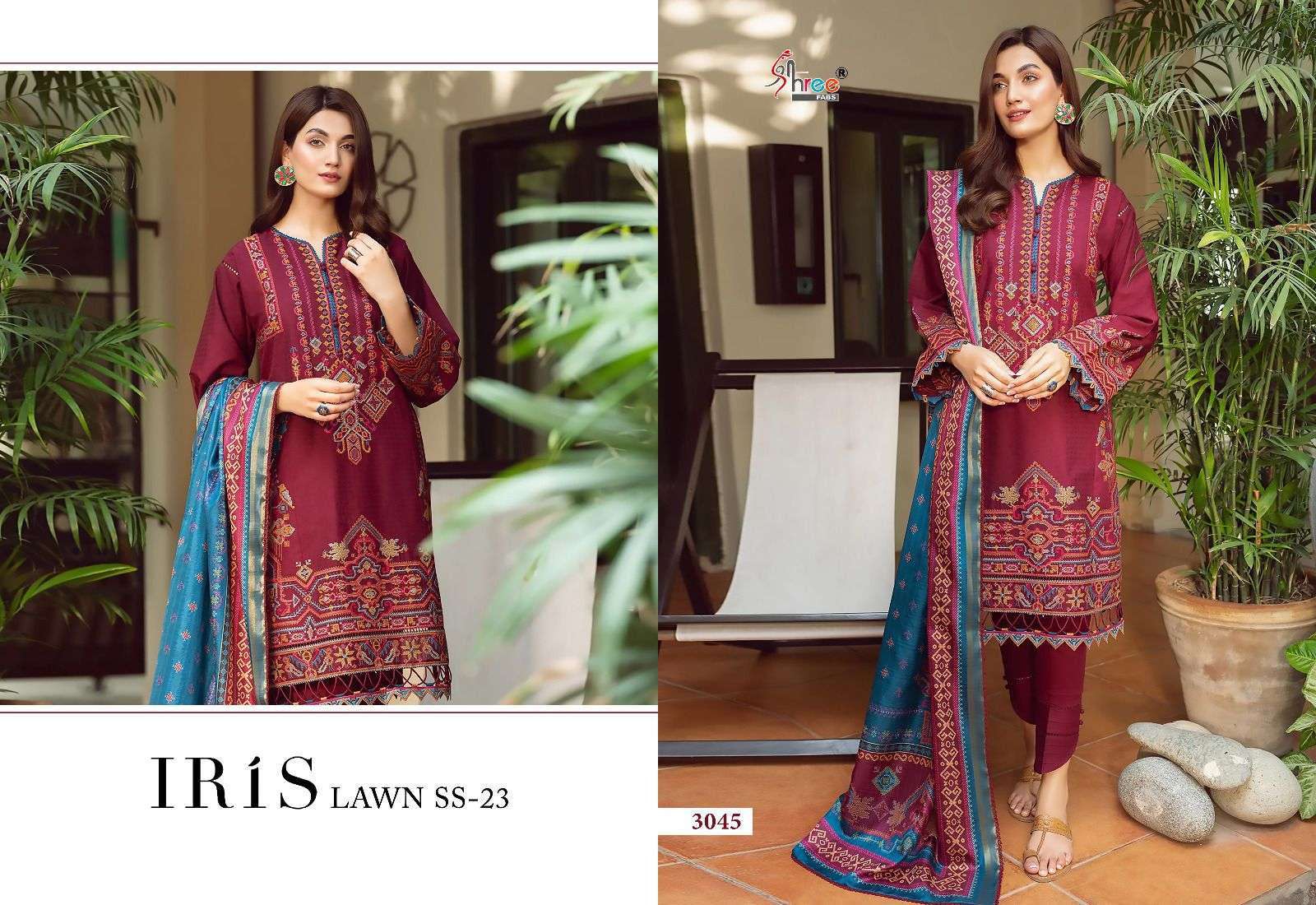 SHREE FABS IRIS LAWN SS 23