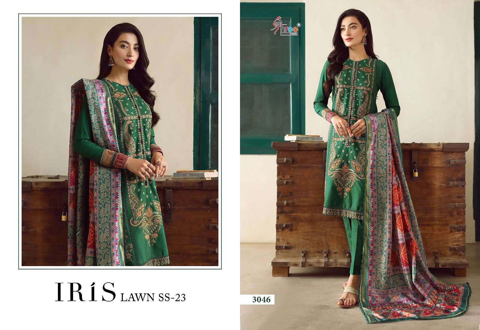 SHREE FABS IRIS LAWN SS 23