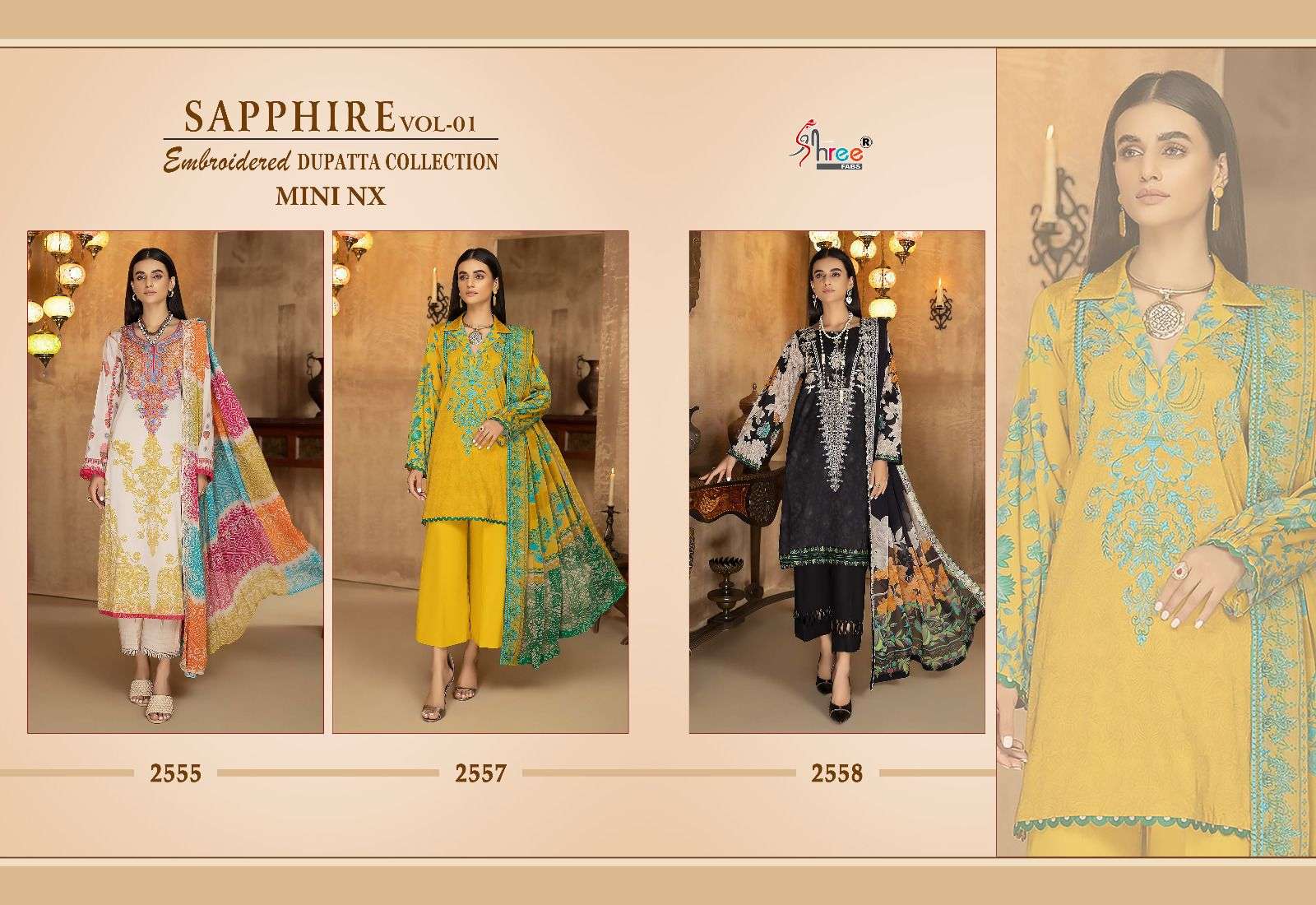 SHREE FABS SAPPHIRE VOL 1 MINI NX