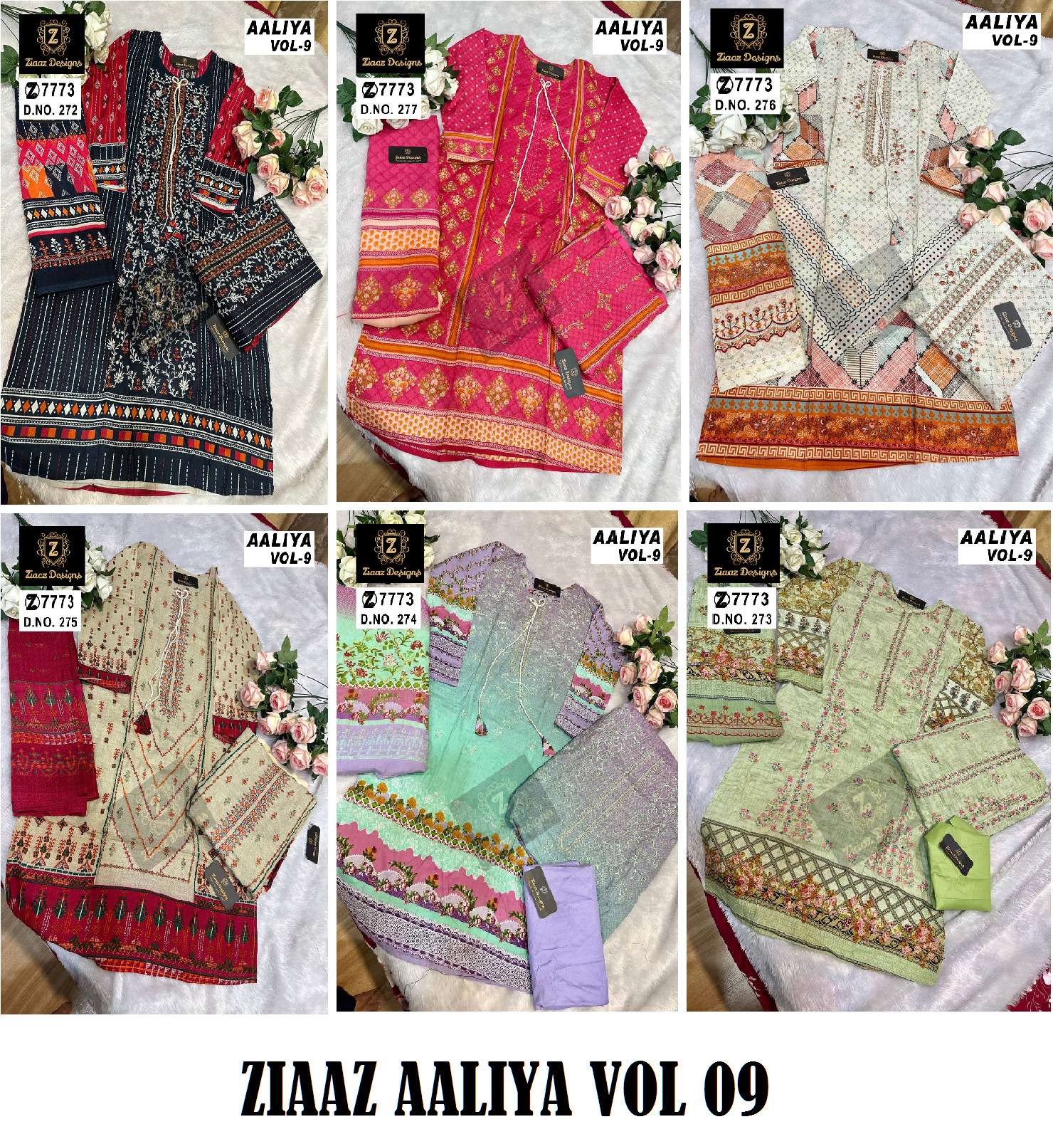 ZIAAZ DESIGNS AALIYA VOL 9