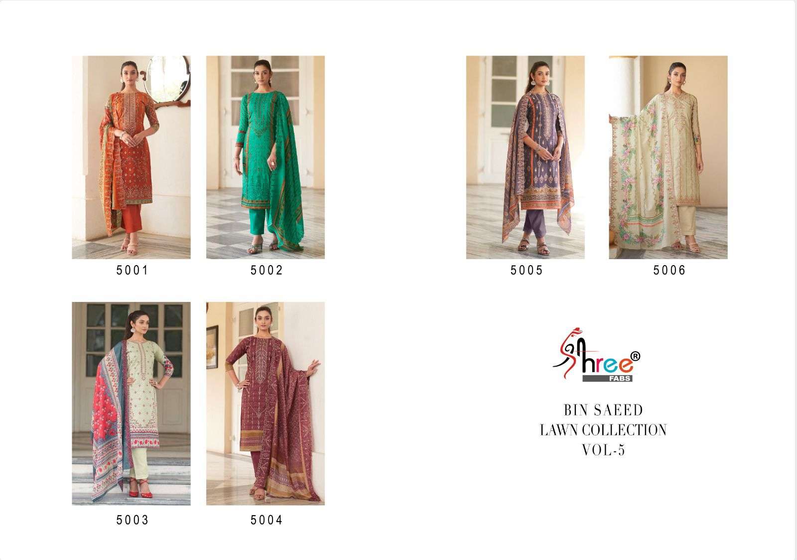 SHREE FABS BIN SAEED LAWN COLLECTION VOL 5 