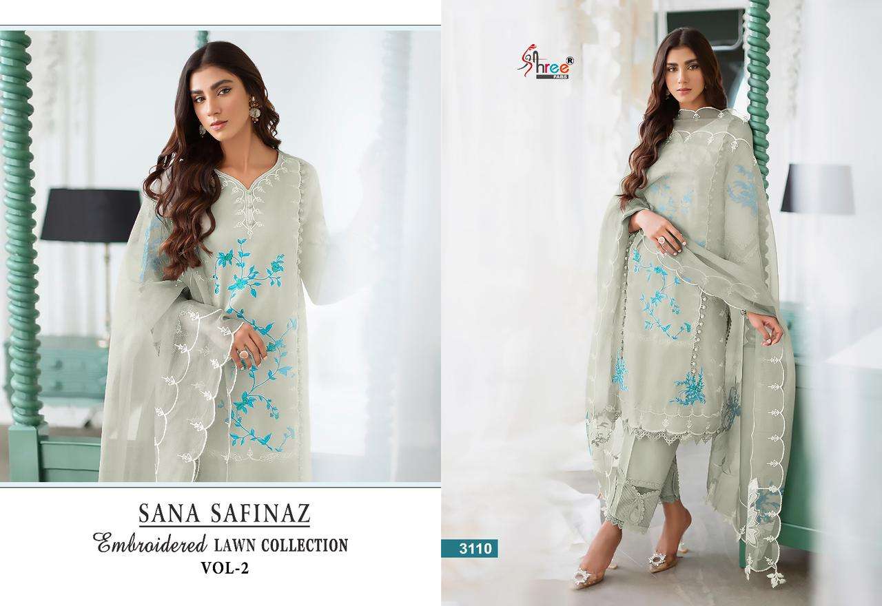 SHREE FABS SANA SAFINAZ EMBROIDERED LAWN COLLECTION VOL 2