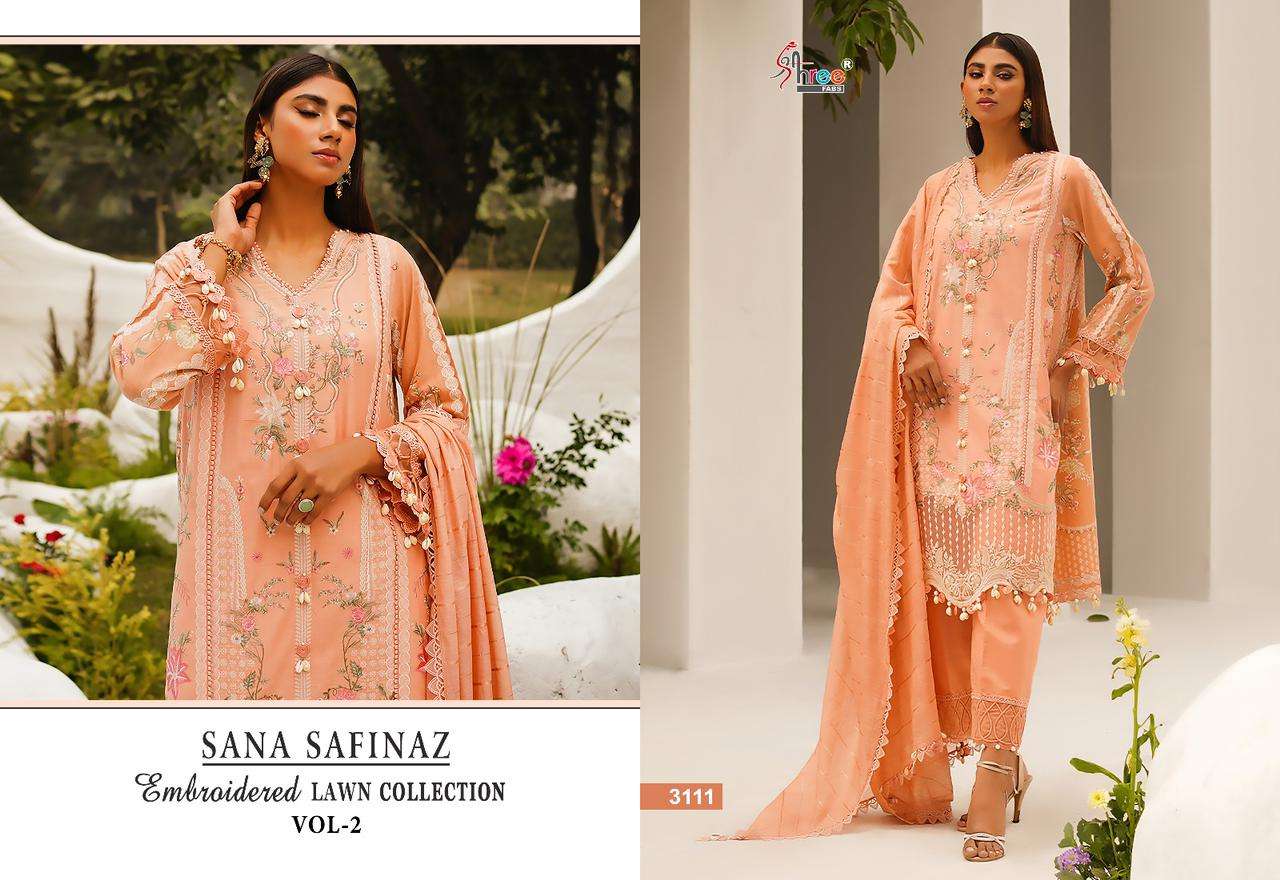 SHREE FABS SANA SAFINAZ EMBROIDERED LAWN COLLECTION VOL 2