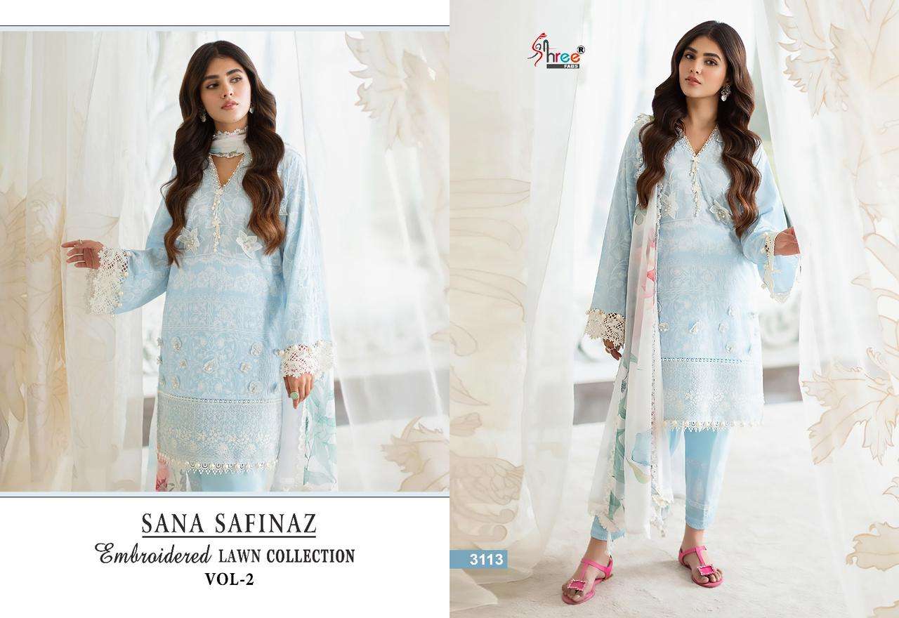 SHREE FABS SANA SAFINAZ EMBROIDERED LAWN COLLECTION VOL 2