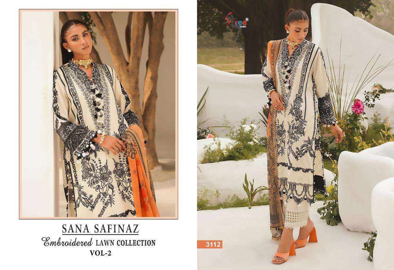 SHREE FABS SANA SAFINAZ EMBROIDERED LAWN COLLECTION VOL 2