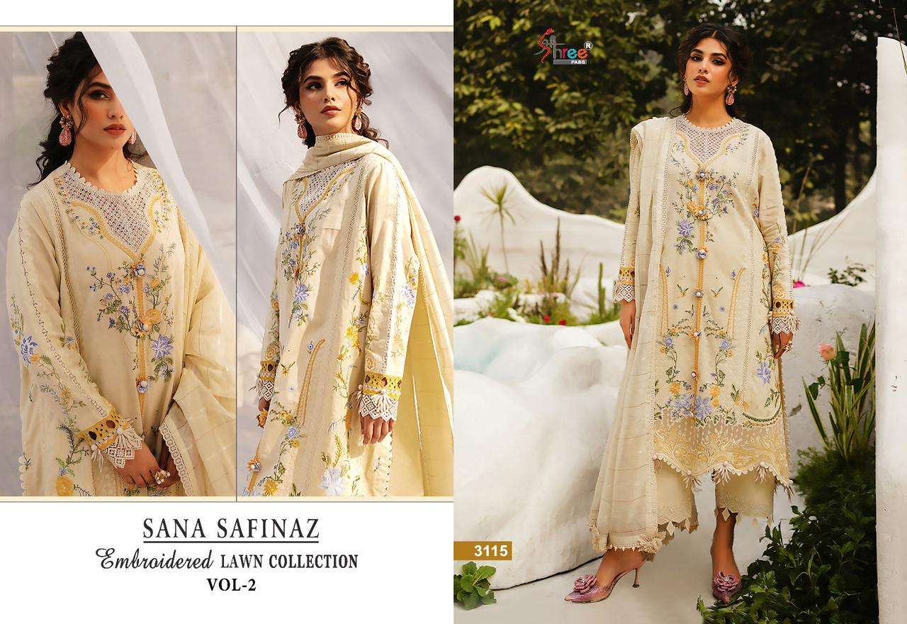 SHREE FABS SANA SAFINAZ EMBROIDERED LAWN COLLECTION VOL 2