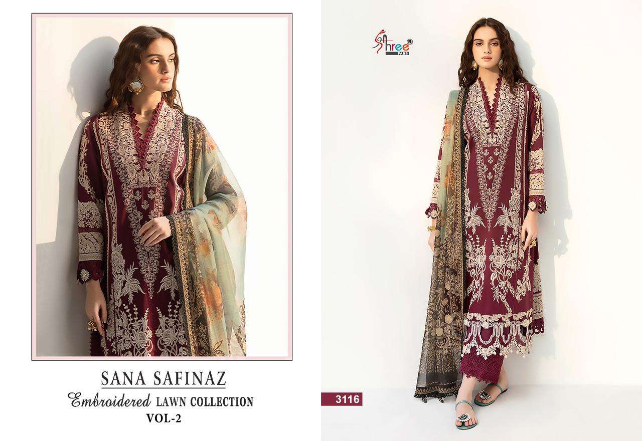 SHREE FABS SANA SAFINAZ EMBROIDERED LAWN COLLECTION VOL 2