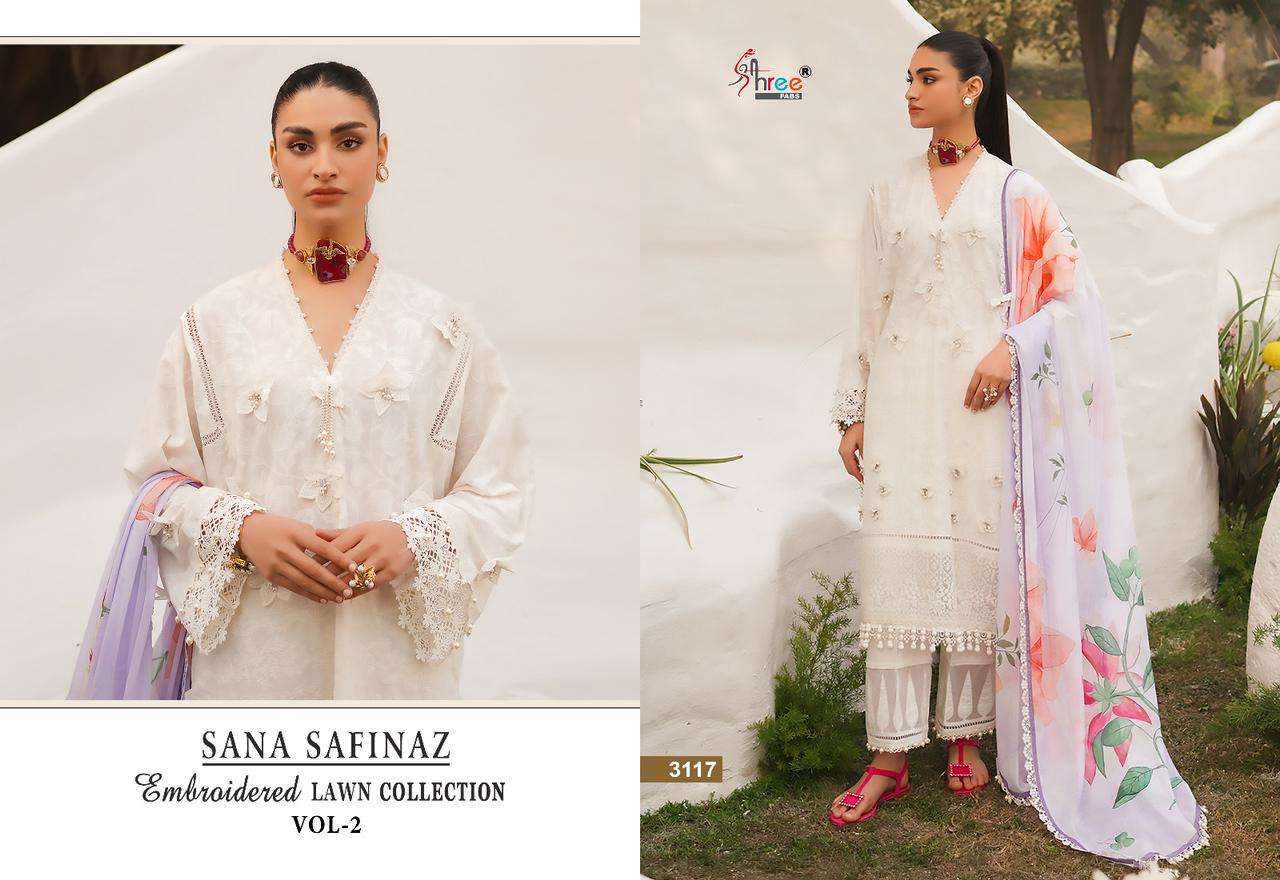 SHREE FABS SANA SAFINAZ EMBROIDERED LAWN COLLECTION VOL 2