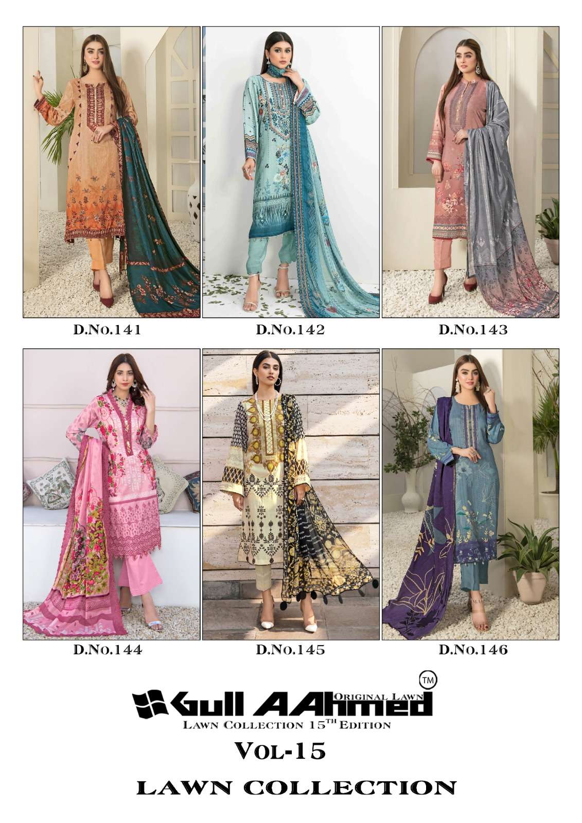 GULL AAHMED LAWN COLLECTION VOL 15