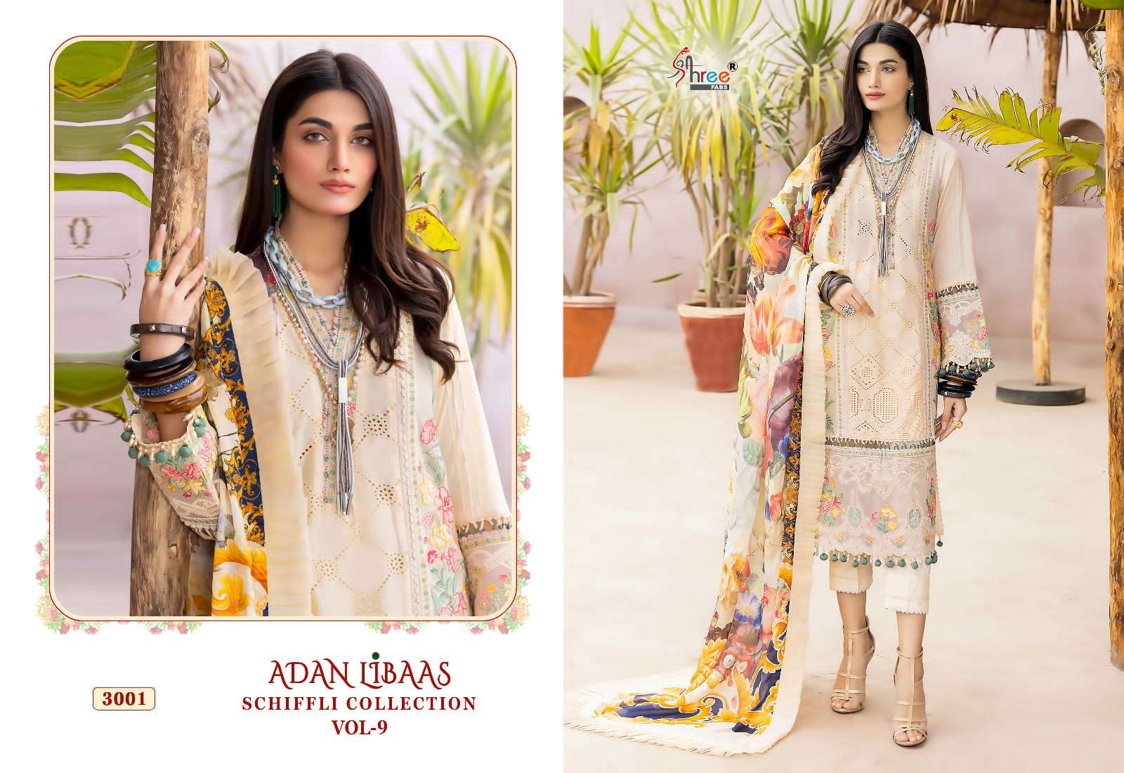 SHREE FABS ADAN LIBAAS SCHIFFLI COLLECTION VOL 9 