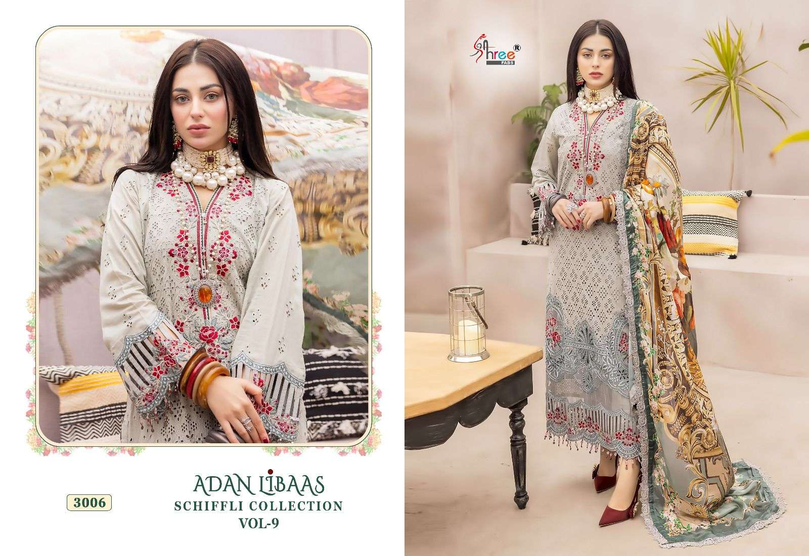 SHREE FABS ADAN LIBAAS SCHIFFLI COLLECTION VOL 9 