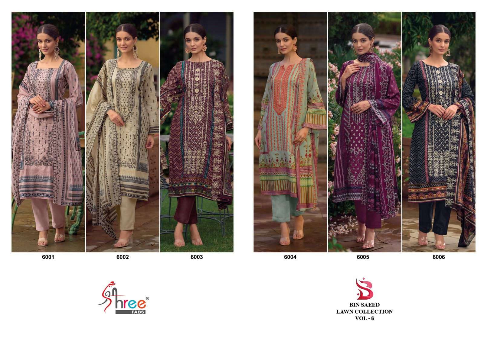 SHREE FABS BIN SAEED LAWN COLLECTION VOL 6 