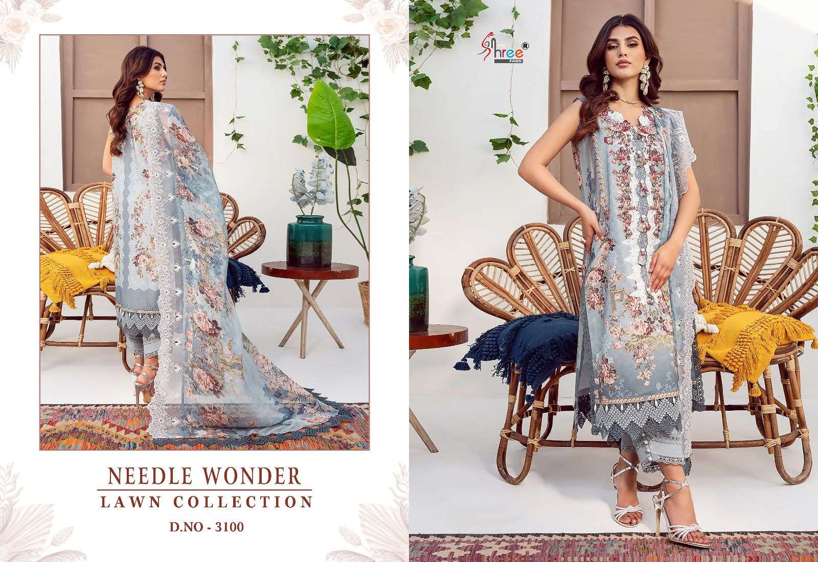 SHREE FABS NEEDLE WONDER LAWN COLLECTION