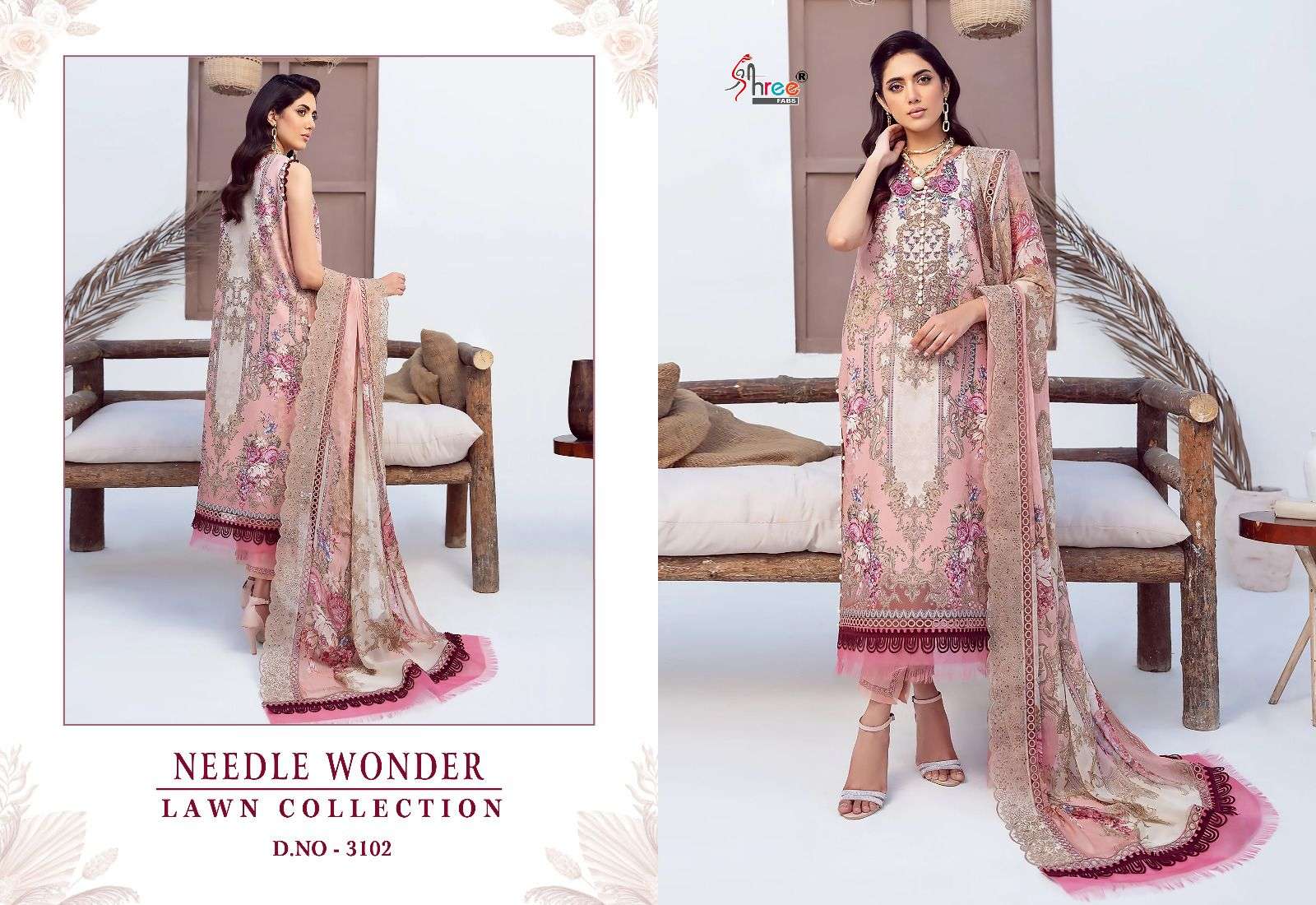 SHREE FABS NEEDLE WONDER LAWN COLLECTION