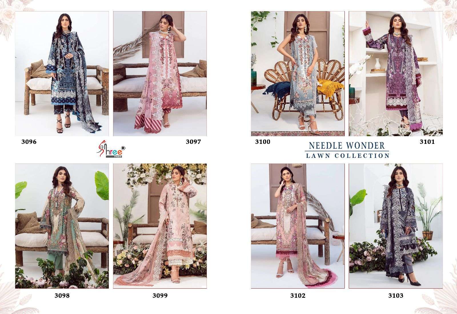 SHREE FABS NEEDLE WONDER LAWN COLLECTION